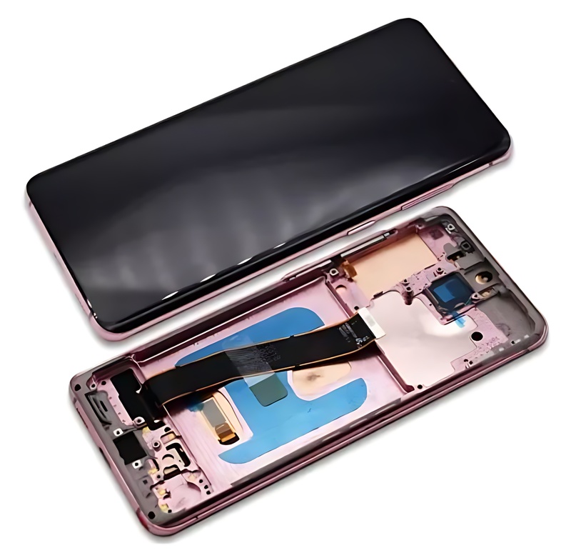 Samsung Galaxy S20 , G980 - Replacement AMOLED Touch Screen Assembly With Frame - Pink