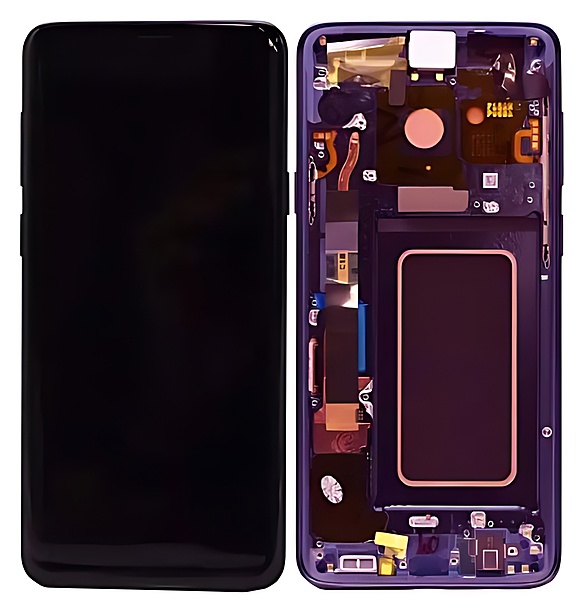 For Samsung Galaxy S9 Plus G965 - Replacement AMOLED Touch Screen With Chassis - Lilac Purple