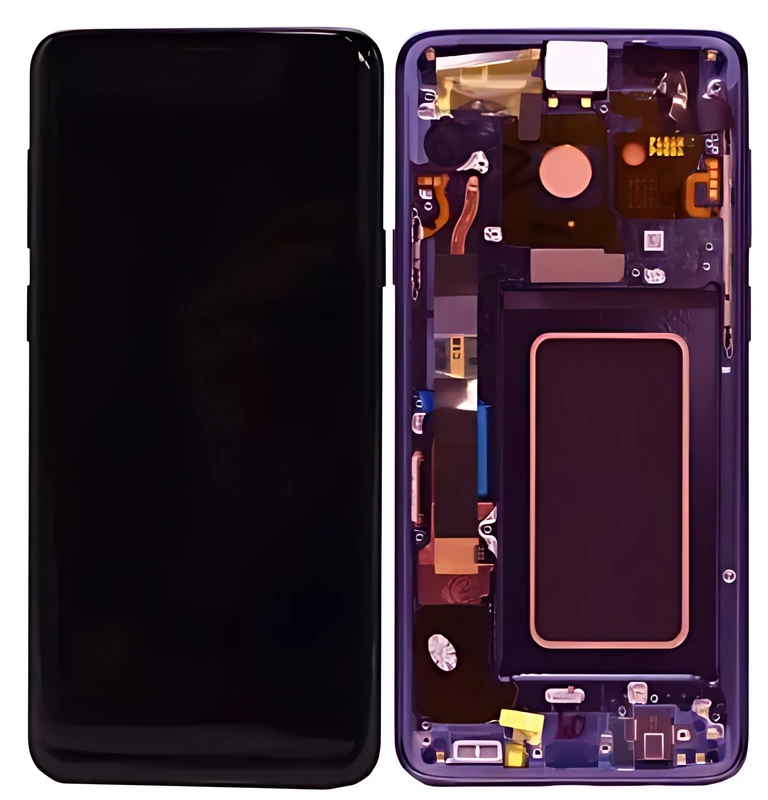 For Samsung Galaxy S9 Plus G965 - Replacement AMOLED Touch Screen With Chassis - Lilac Purple