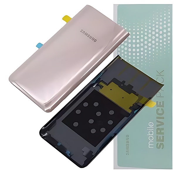 For Samsung A80 , A805 - Replacement Battery Cover , Rear Panel With Camera Lens - Angel Gold - Service Pack - GH82 - 20055C