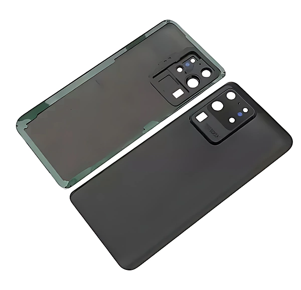Samsung Galaxy S20 Ultra , G988 - Replacement Battery Cover , Rear Panel With Camera Lens - Black -
