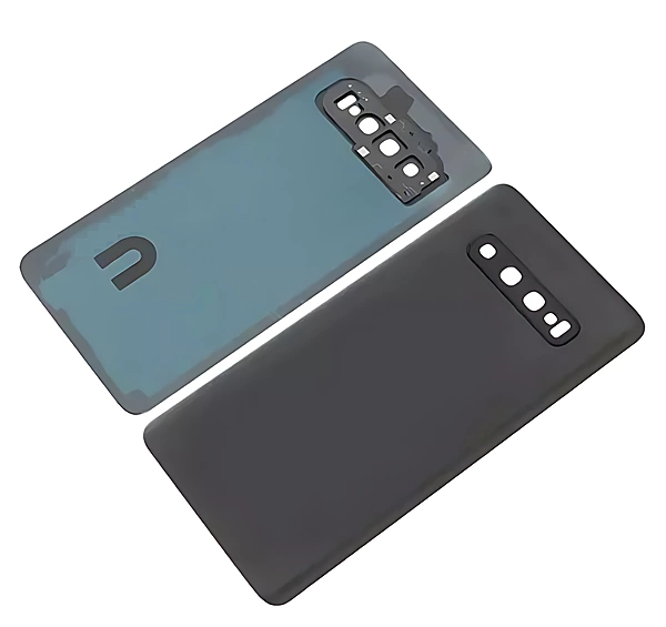 For Samsung Galaxy S10 Plus , G975 - Replacement Battery Cover , Rear Panel With Camera Lens - Black