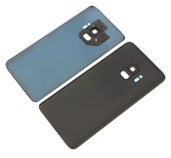For Samsung Galaxy S9 , G960 - Replacement Battery Cover , Rear Panel With Camera Lens - Black