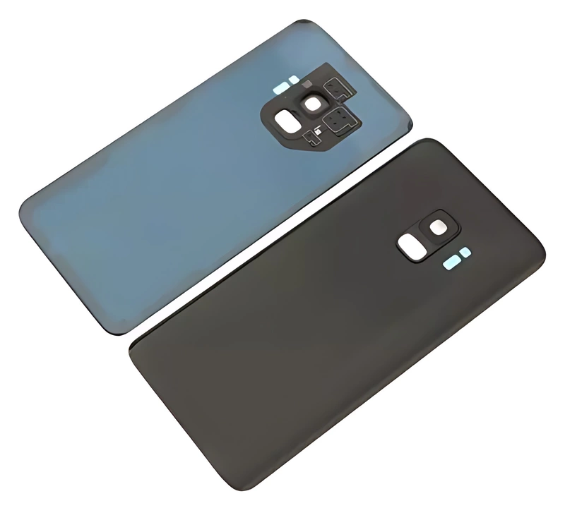 For Samsung Galaxy S9 , G960 - Replacement Battery Cover , Rear Panel With Camera Lens - Black