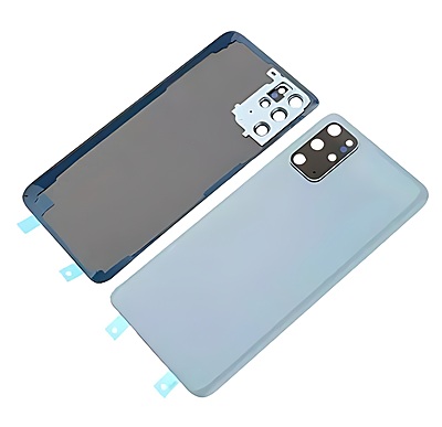 Samsung Galaxy S20 Plus , G985 - Replacement Battery Cover , Rear Panel With Camera Lens - Blue -