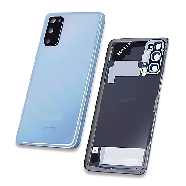 Genuine Samsung Galaxy S20 , G980 - Replacement Battery Cover , Rear Panel With Camera Lens - Cloud Blue - Original (Grade C)