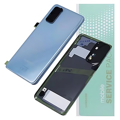 Genuine Samsung S20 , G980 - Replacement Battery Cover , Rear Panel With Camera Lens - Cloud Blue - Service Pack - GH82 - 22068D