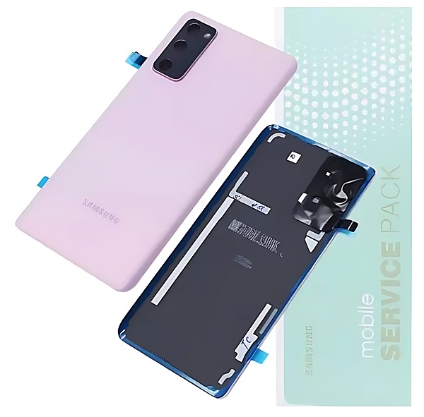 Genuine Samsung S20 FE 5G , G781 - Replacement Battery Cover , Rear Panel With Camera Lens - Cloud Lavender - Service Pack - GH82 - 24223C