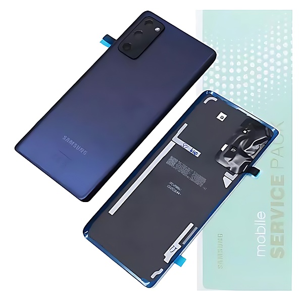 Genuine Samsung S20 FE 5G , G781 - Replacement Battery Cover , Rear Panel With Camera Lens - Cloud Navy - Service Pack - GH82 - 24223A