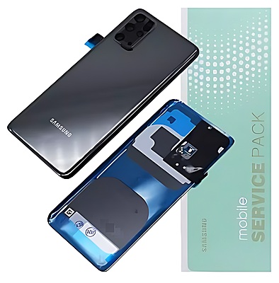 Genuine Samsung S20 Plus , G985 - Replacement Battery Cover , Rear Panel With Camera Lens - Cosmic Grey - Service Pack - GH82 - 22032E