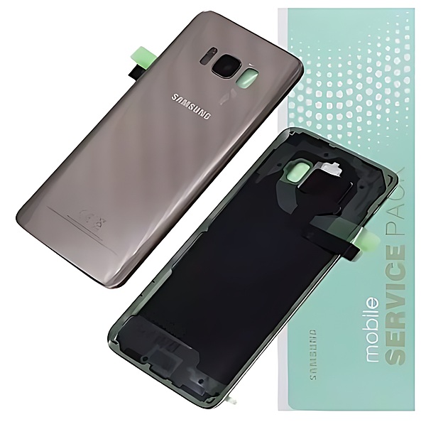 For Samsung S8 , G950 - Replacement Battery Cover , Rear Panel With Camera Lens - Gold - Service Pack - GH82 - 13962F