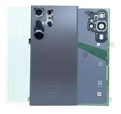 Genuine Samsung S23 Ultra , S918 - Replacement Battery Cover , Rear Panel With Camera Lens - Graphite - Service Pack - GH82 - 30400E