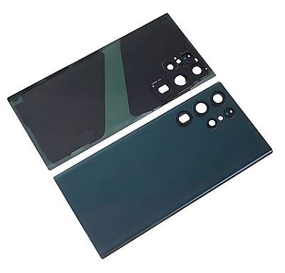 Samsung Galaxy S22 Ultra , S908 - Replacement Battery Cover , Rear Panel With Camera Lens - Green