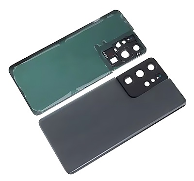 Samsung Galaxy S21 Ultra , G998 - Replacement Battery Cover , Rear Panel With Camera Lens - Grey