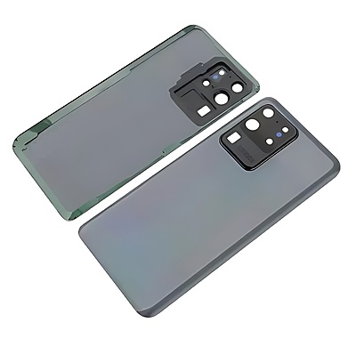Samsung Galaxy S20 Ultra , G988 - Replacement Battery Cover , Rear Panel With Camera Lens - Grey -
