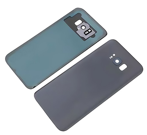For Samsung Galaxy S8 Plus , G955 - Replacement Battery Cover , Rear Panel With Camera Lens - Grey