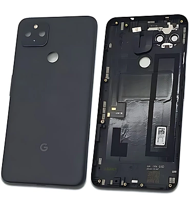 For Google Pixel 4a - Replacement Battery Cover , Rear Panel With Camera Lens - Just Black - (Grade C)