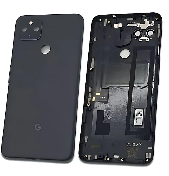 For Google Pixel 4a - Replacement Battery Cover , Rear Panel With Camera Lens - Just Black - (Grade C)