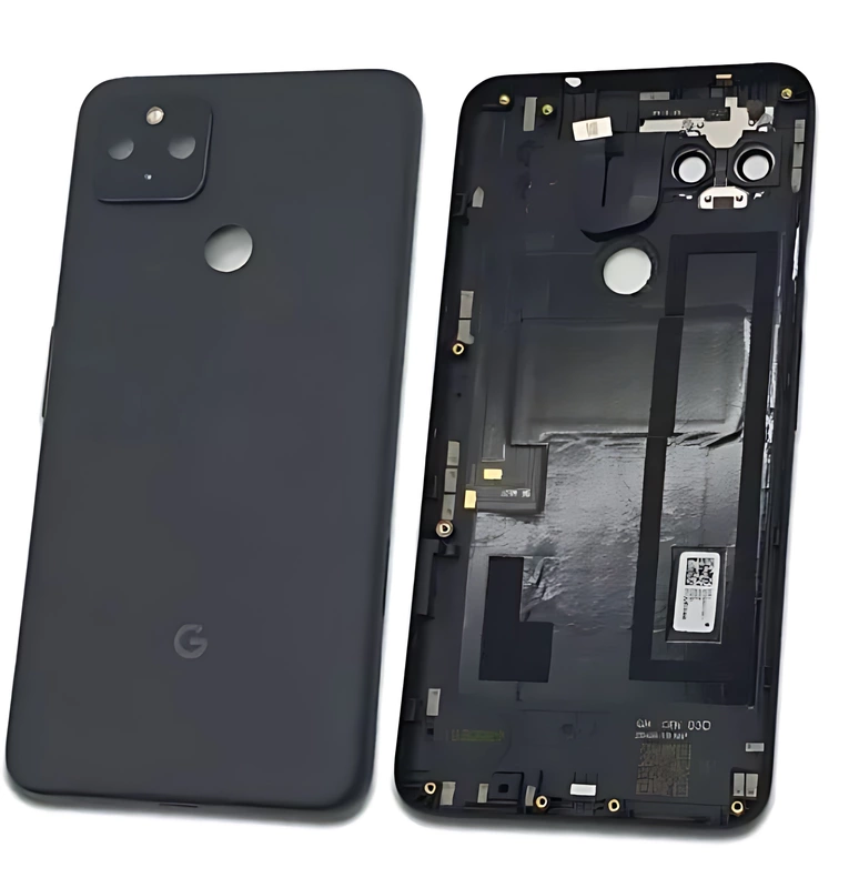For Google Pixel 4a - Replacement Battery Cover , Rear Panel With Camera Lens - Just Black - (Grade C)