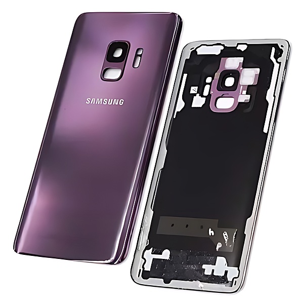For Samsung Galaxy S9 , G960 - Replacement Battery Cover , Rear Panel With Camera Lens - Lilac Purple - (Grade C)