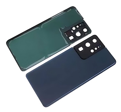 Samsung Galaxy S21 Ultra , G998 - Replacement Battery Cover , Rear Panel With Camera Lens - Navy
