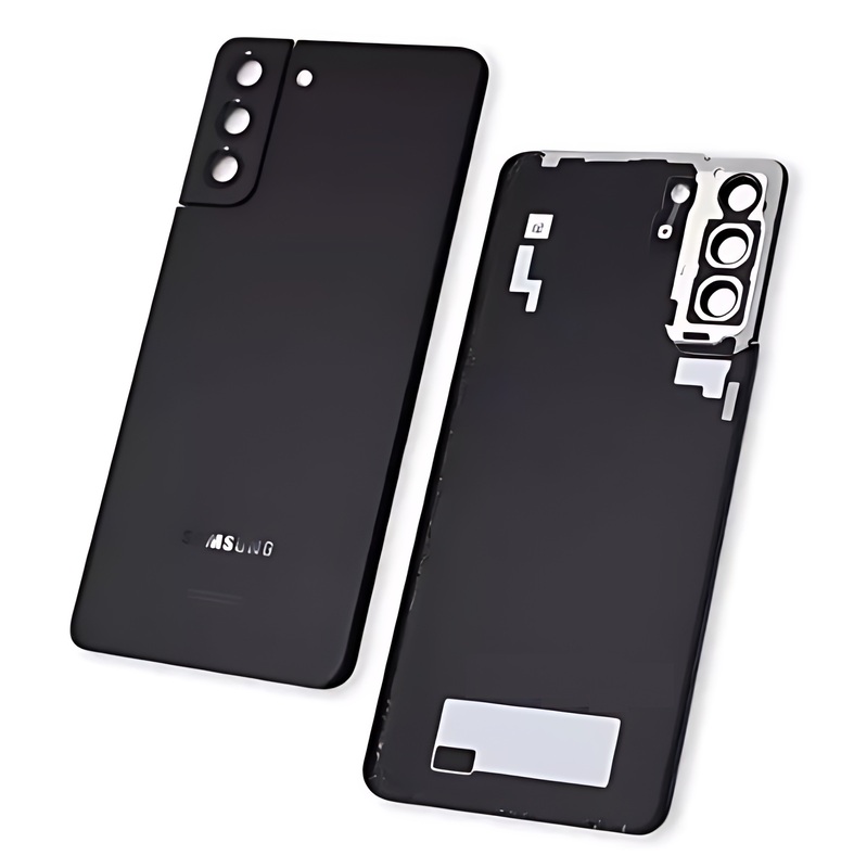 Genuine Samsung Galaxy S21 Plus , G996 - Replacement Battery Cover , Rear Panel With Camera Lens - Phantom Black - Original (Grade A)