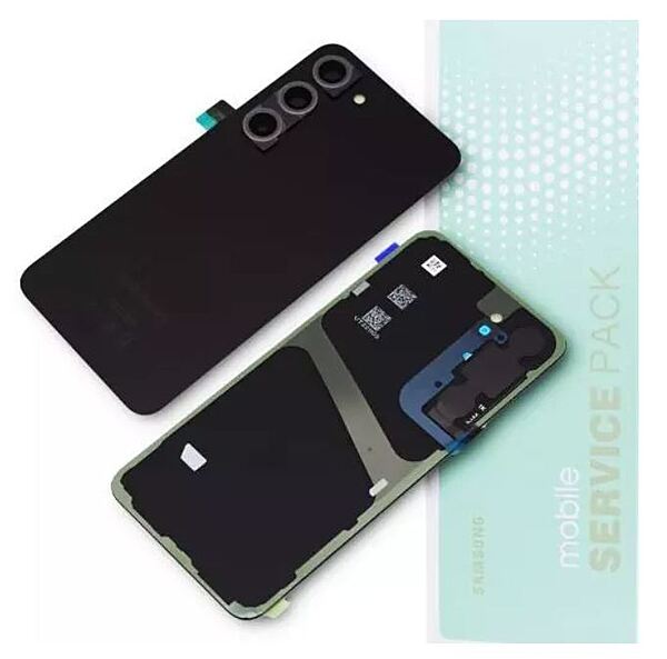 Genuine Samsung S23 Plus , S916 - Replacement Battery Cover , Rear Panel With Camera Lens - Phantom Black - Service Pack - GH82 - 30388A
