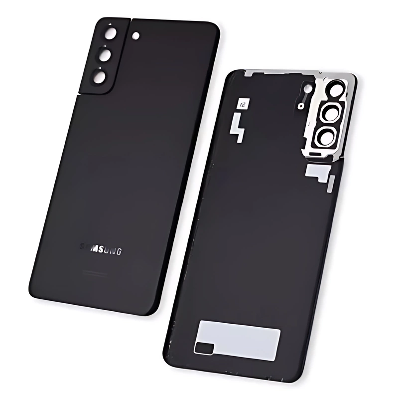 Genuine Samsung Galaxy S21 Plus , G996 - Replacement Battery Cover , Rear Panel With Camera Lens - Phantom Black - Original (Grade B)