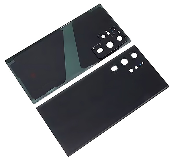 Samsung Galaxy S22 Ultra , S908 - Replacement Battery Cover , Rear Panel With Camera Lens - Phantom Black