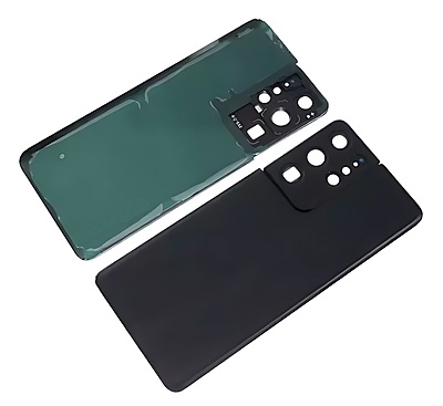 Samsung Galaxy S21 Ultra , G998 - Replacement Battery Cover , Rear Panel With Camera Lens - Phantom Black