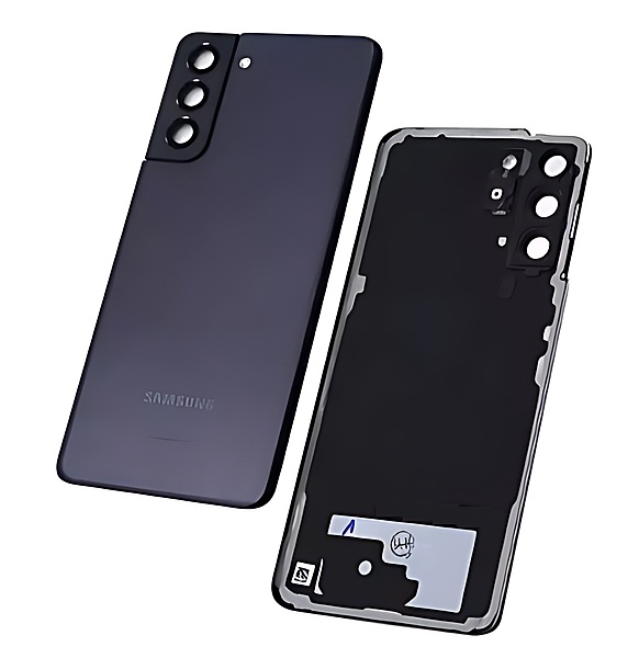 Genuine Samsung Galaxy S21 5G , G991 - Replacement Battery Cover , Rear Panel With Camera Lens - Phantom Grey - Original (Grade C)