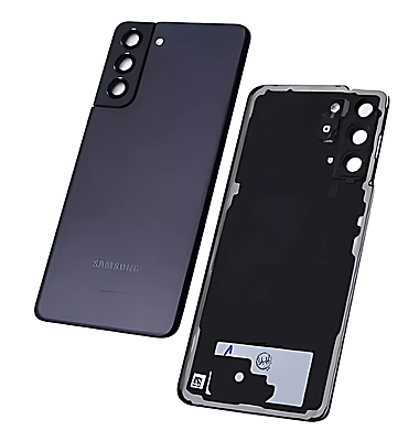 Genuine Samsung Galaxy S21 5G , G991 - Replacement Battery Cover , Rear Panel With Camera Lens - Phantom Grey - Original (Grade B)