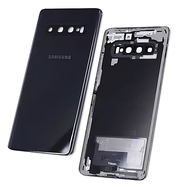 Genuine Samsung Galaxy S10 , G973 - Replacement Battery Cover , Rear Panel With Camera Lens - Prism Black - Original (Grade A)