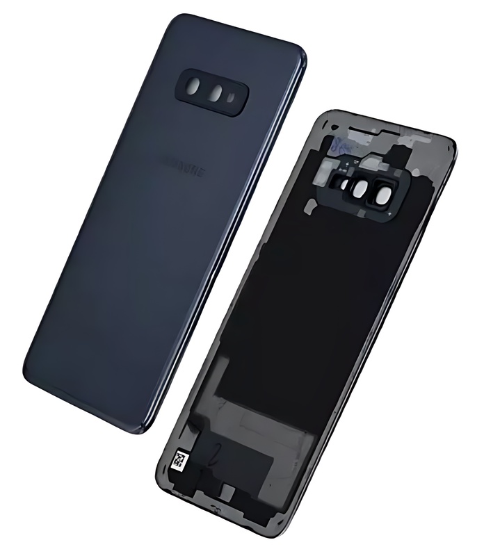 Genuine Samsung Galaxy S10E , G970 - Replacement Battery Cover , Rear Panel With Camera Lens - Prism Black - Original (Grade B)
