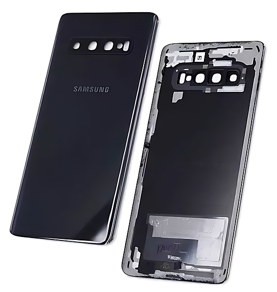 Genuine Samsung Galaxy S10 , G973 - Replacement Battery Cover , Rear Panel With Camera Lens - Prism Black - Original (Grade B)