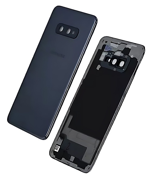 Genuine Samsung Galaxy S10E , G970 - Replacement Battery Cover , Rear Panel With Camera Lens - Prism Black - Original (Grade C)