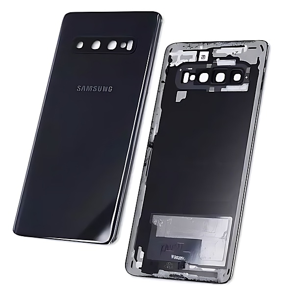 Genuine Samsung Galaxy S10 , G973 - Replacement Battery Cover , Rear Panel With Camera Lens - Prism Black - Original (Grade C)