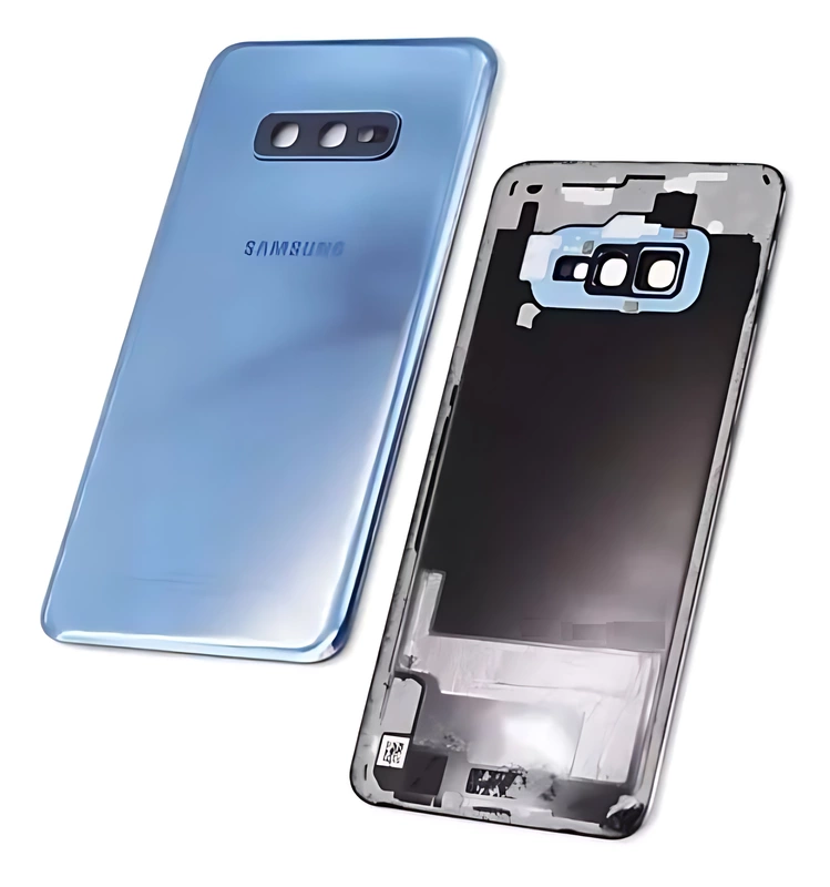 Genuine Samsung Galaxy S10E , G970 - Replacement Battery Cover , Rear Panel With Camera Lens - Prism Blue - Original (Grade C)