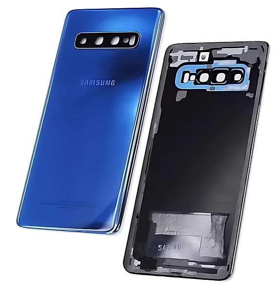 Genuine Samsung Galaxy S10 , G973 - Replacement Battery Cover , Rear Panel With Camera Lens - Prism Blue - Original (Grade C)