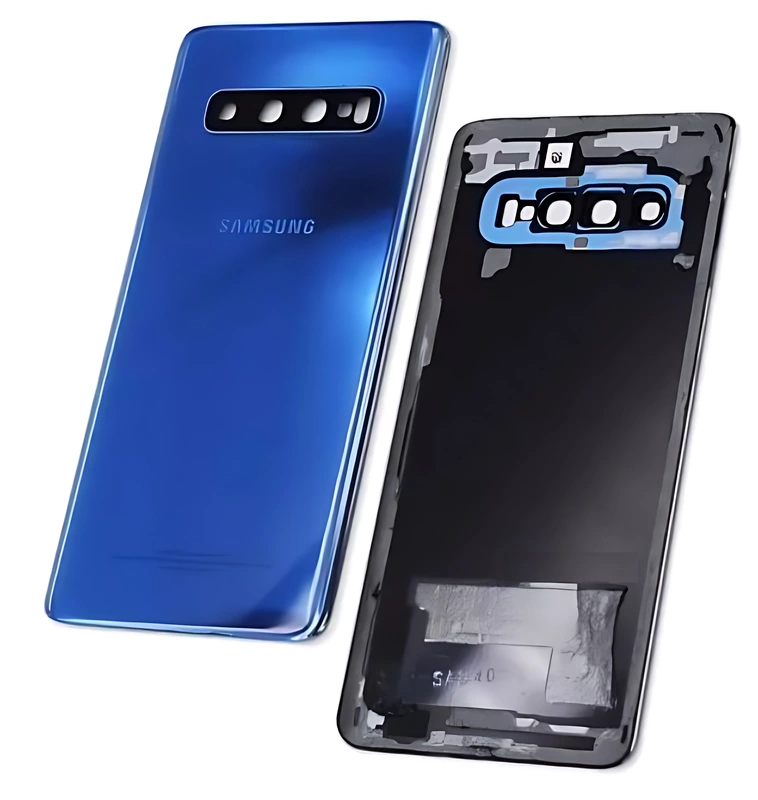 Genuine Samsung Galaxy S10 , G973 - Replacement Battery Cover , Rear Panel With Camera Lens - Prism Blue - Original (Grade C)