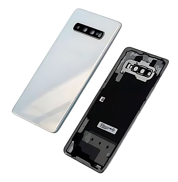 For Samsung Galaxy S10 Plus , G975 - Replacement Battery Cover , Rear Panel With Camera Lens - Prism White - (Grade B)