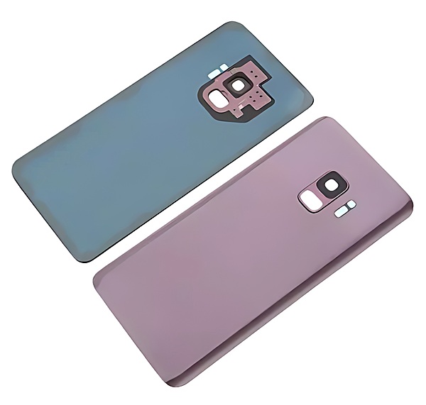 For Samsung Galaxy S9 , G960 - Replacement Battery Cover , Rear Panel With Camera Lens - Purple