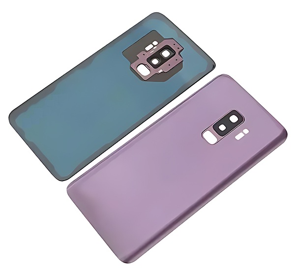 For Samsung Galaxy S9 Plus , G965 - Replacement Battery Cover , Rear Panel With Camera Lens - Purple