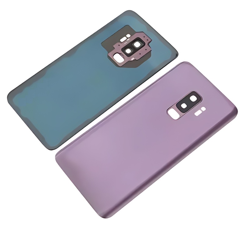 For Samsung Galaxy S9 Plus , G965 - Replacement Battery Cover , Rear Panel With Camera Lens - Purple