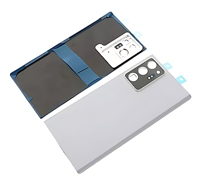 Samsung Galaxy S20 Ultra , G988 - Replacement Battery Cover , Rear Panel With Camera Lens - Silver -