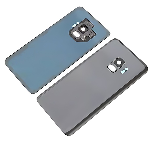 For Samsung Galaxy S9 , G960 - Replacement Battery Cover , Rear Panel With Camera Lens - Silver