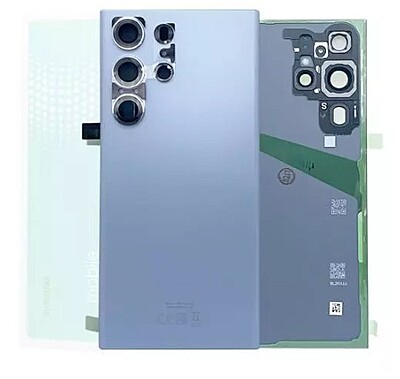 Genuine Samsung S23 Ultra , S918 - Replacement Battery Cover , Rear Panel With Camera Lens - Sky Blue - Service Pack - GH82 - 30400G