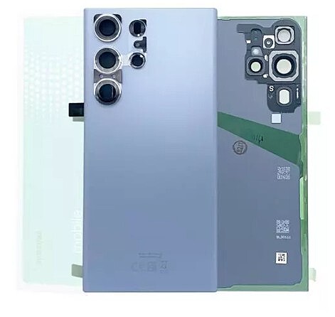 Genuine Samsung S23 Ultra , S918 - Replacement Battery Cover , Rear Panel With Camera Lens - Sky Blue - Service Pack - GH82 - 30400G