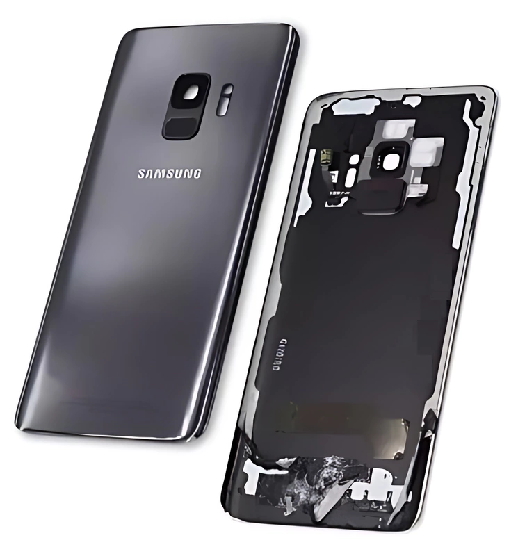 For Samsung Galaxy S9 , G960 - Replacement Battery Cover , Rear Panel With Camera Lens - Titanium Grey - (Grade C)