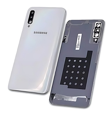 For Samsung Galaxy A50 , A505 - Replacement Battery Cover , Rear Panel With Camera Lens - White - (Grade C)